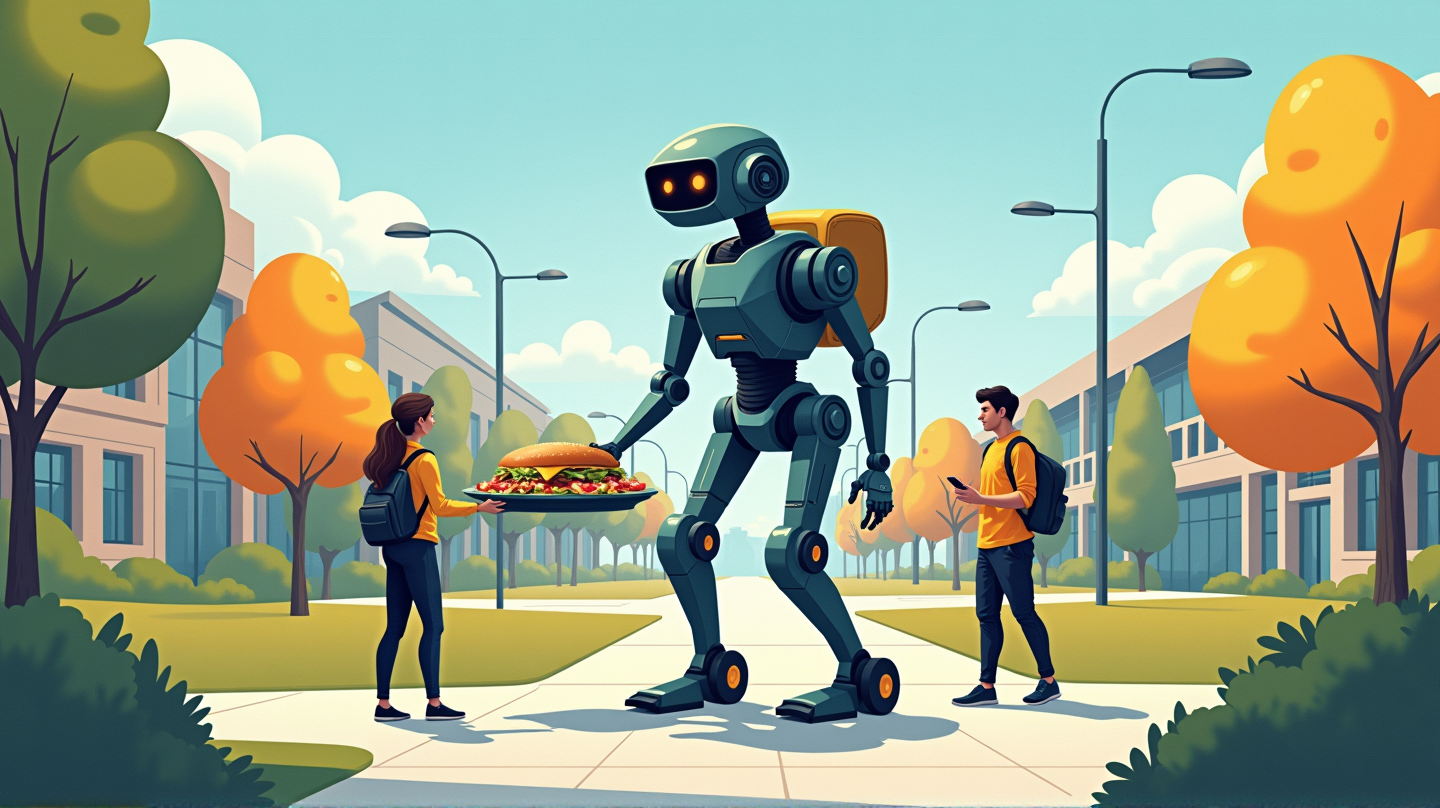 Futuristický posun Towson University: Zoznámte sa s novými potravinovými robotmi na kampuse!