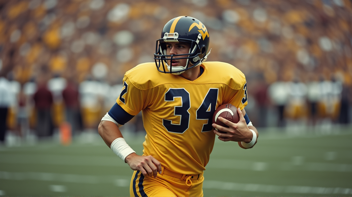 West Virginia University ohromila fanúšikov predstavením retro futbalových dresov z roku 1965!