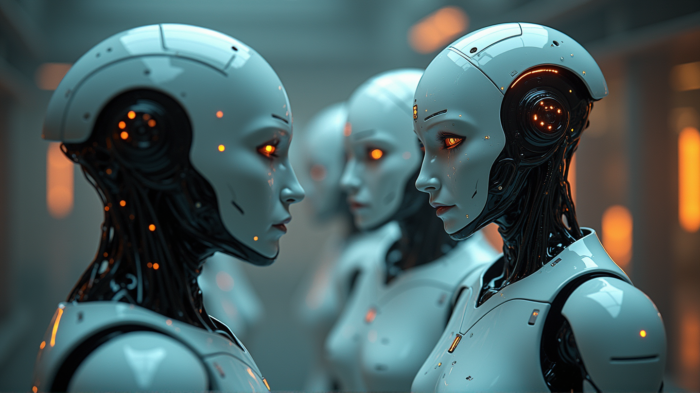 Dve roboty zvažujú zvláštne dedičstvo ľudí