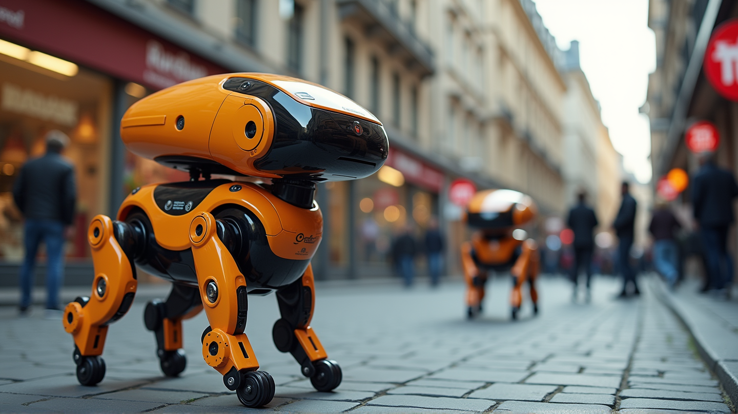 Futuristickí štvornohí kuriéri: AI robotickí psi preberajú ulice Zürichu