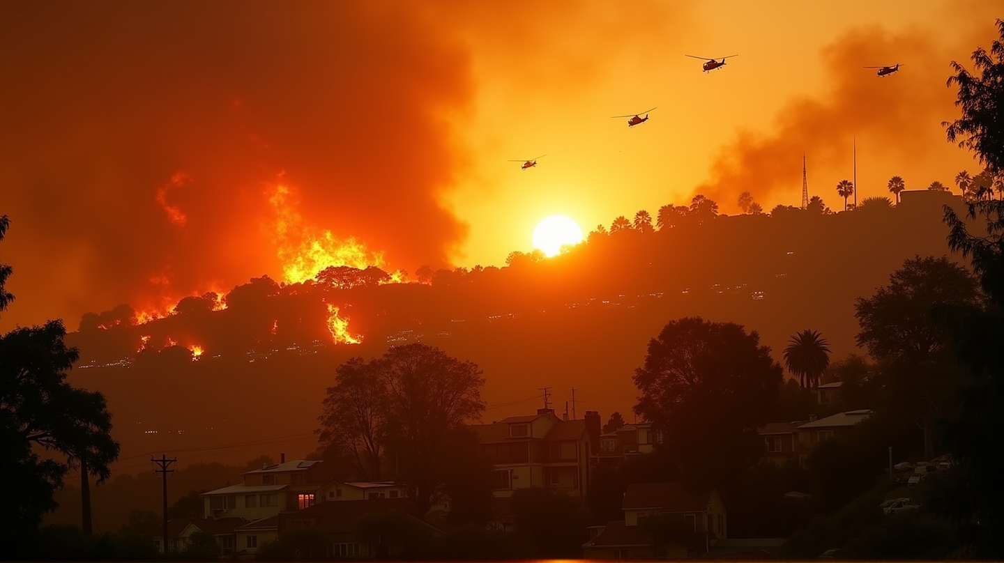 Hrdinské úsilie zachránilo Hollywood Hills pred ničivým požiarnym výbuchom auta
