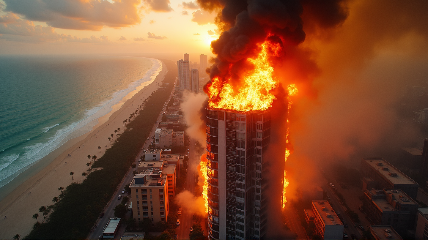 Dramatický požiar na Hollywood Beach: 3 hospitalizovaní po desivom požiari