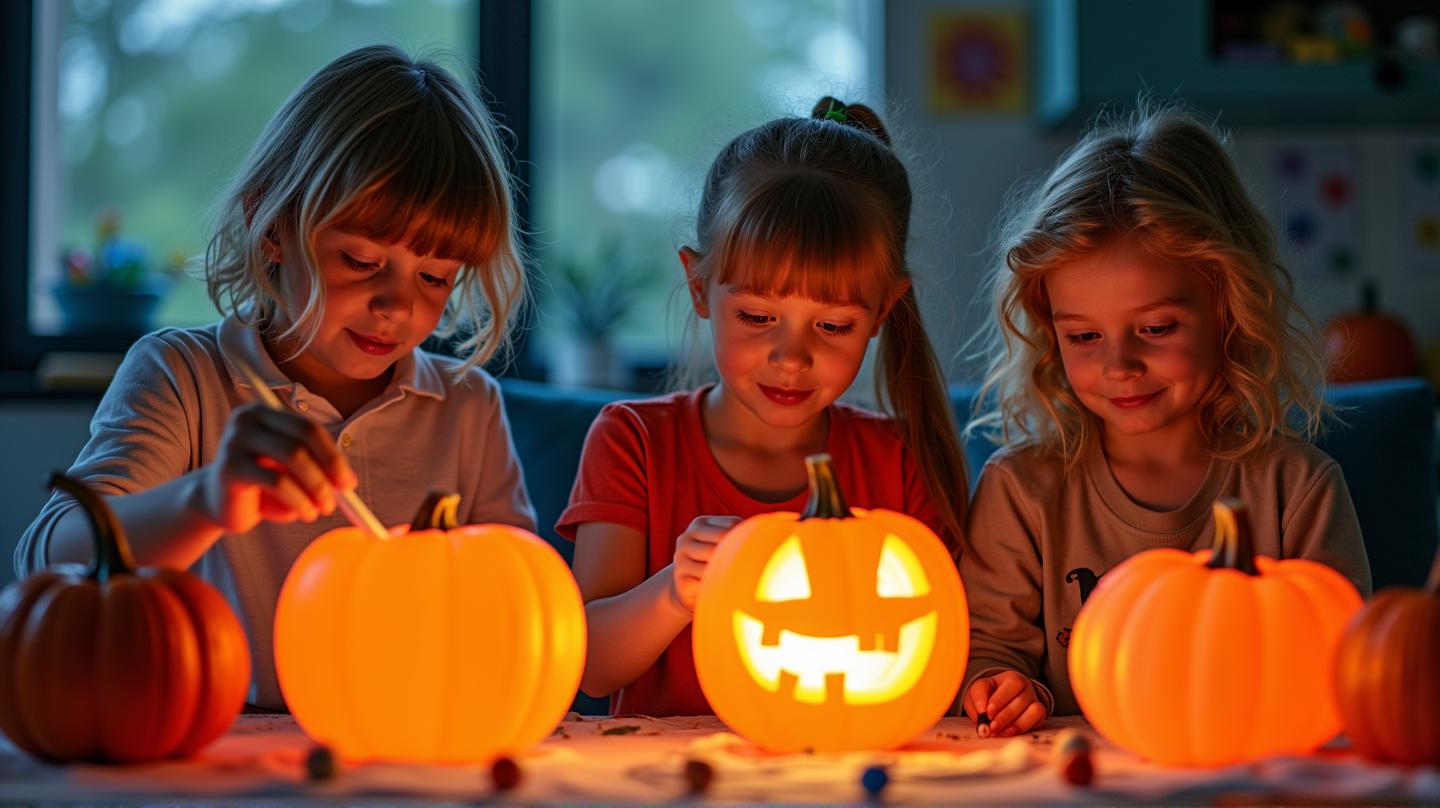 Kreatívna charitatívna halloweenová Párty: Maľovanie ružových tekvíc prináša radosť mladým pacientom