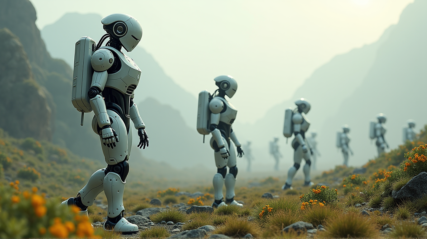 Čína odhaľuje humanoidnú hranicu: Vysoko technológiou vybavení roboti majú hliadkovať na hraniciach