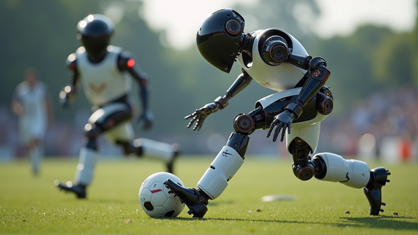 Čínski roboti dominujú v trojstranovom futbalovom súboji