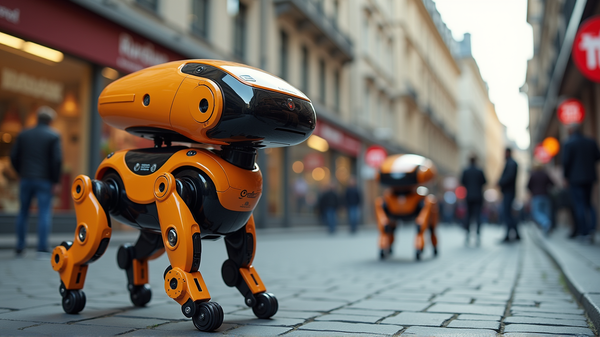 Futuristickí štvornohí kuriéri: AI robotickí psi preberajú ulice Zürichu